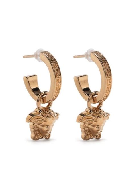 aretes versace hombre|farfetch aretes.